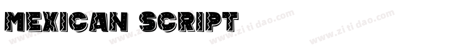 Mexican script字体转换